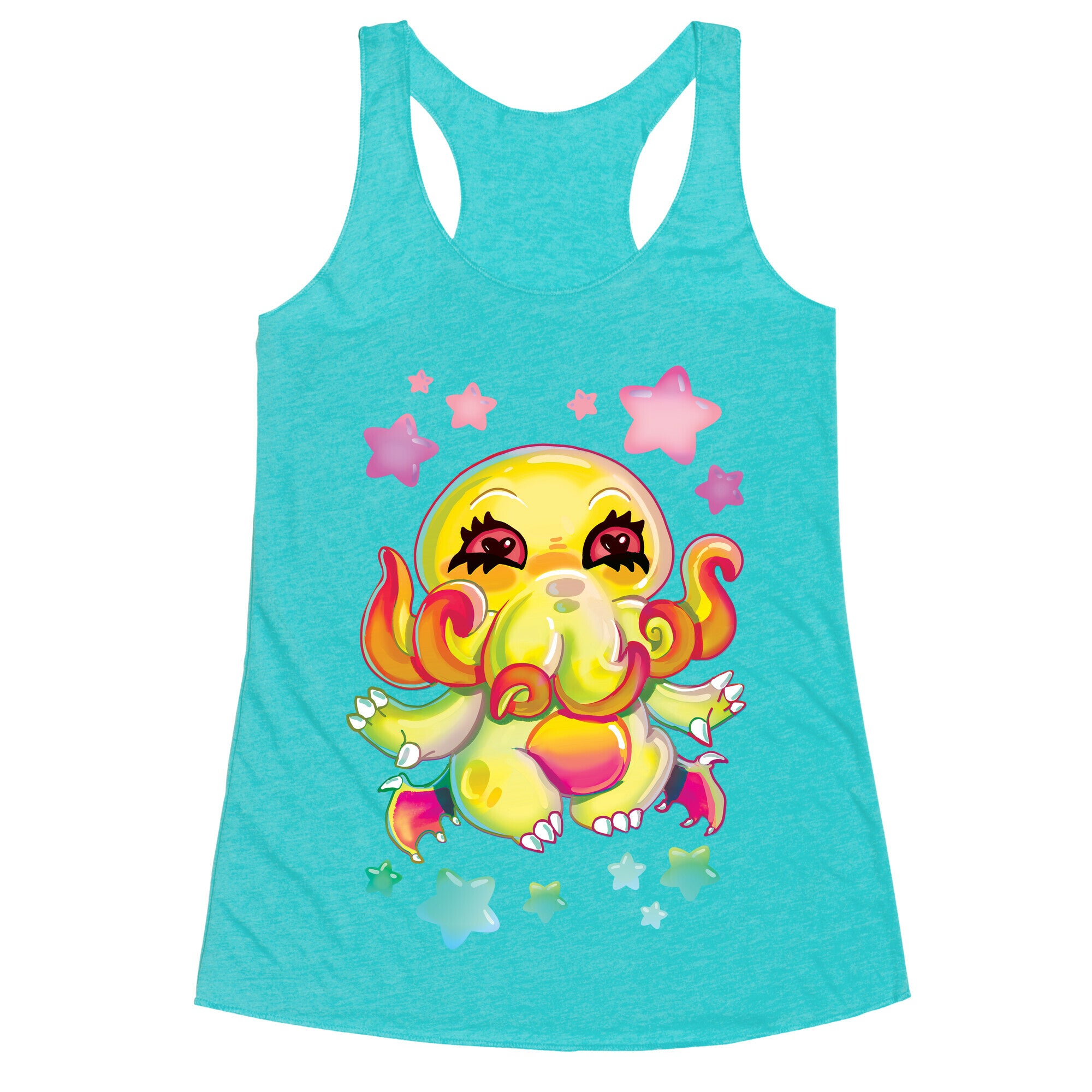 Kawaii Cthulhu Racerback Tank