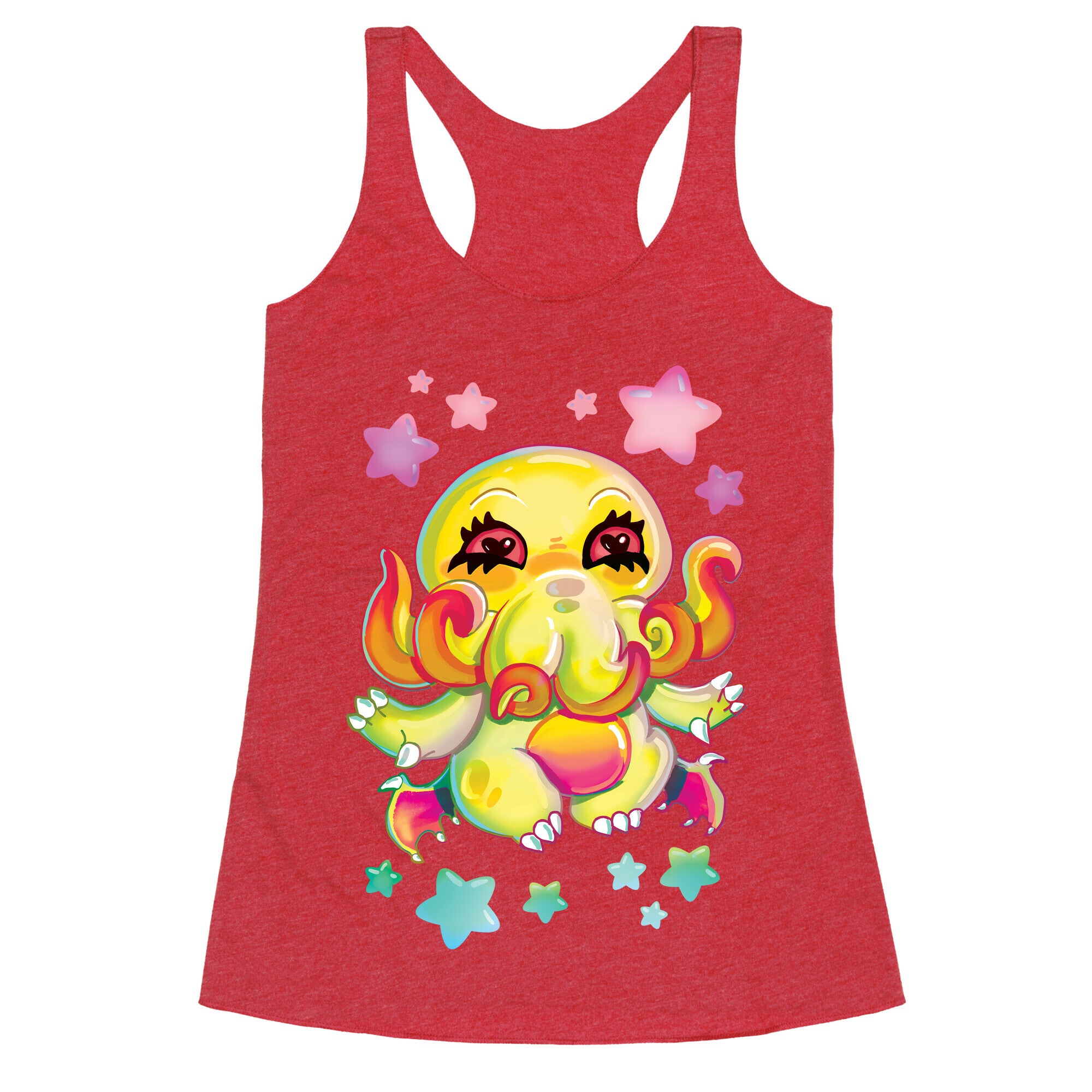 Kawaii Cthulhu Racerback Tank