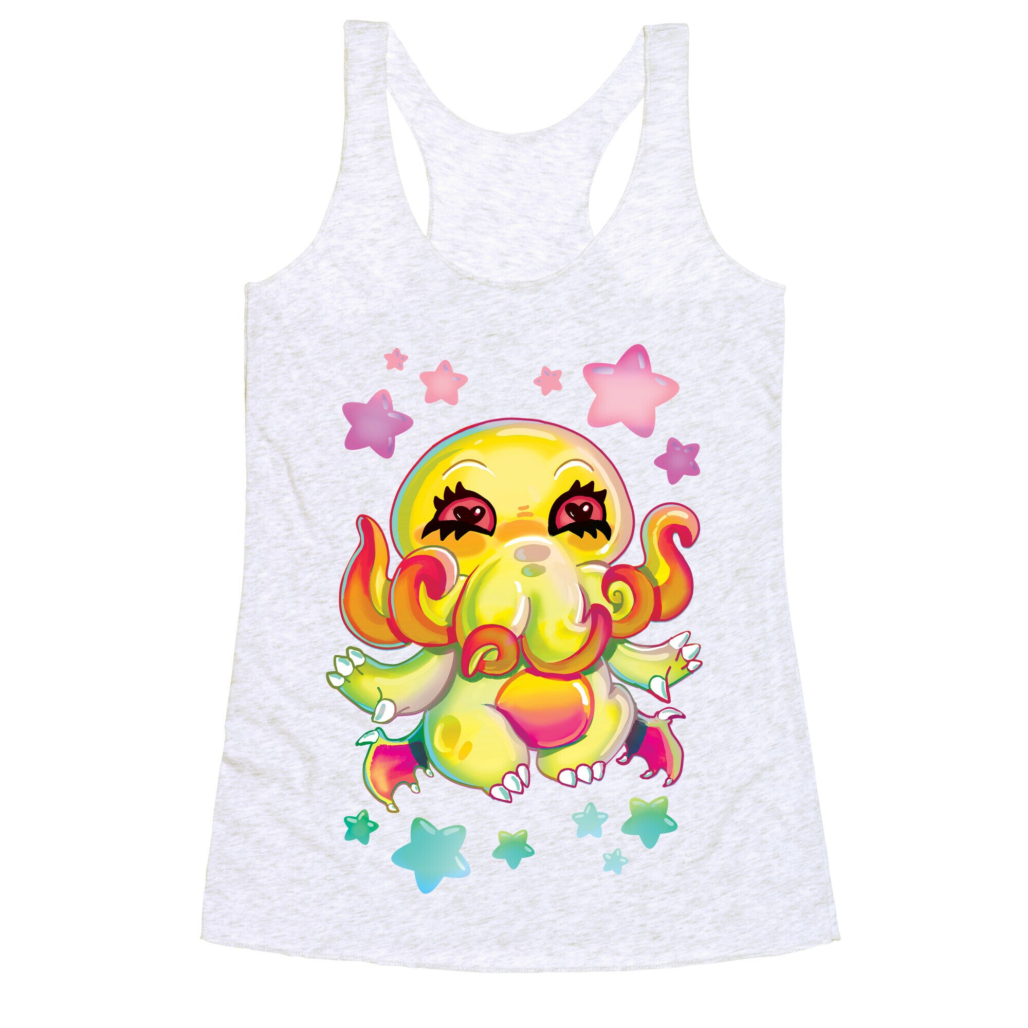 Kawaii Cthulhu Racerback Tank