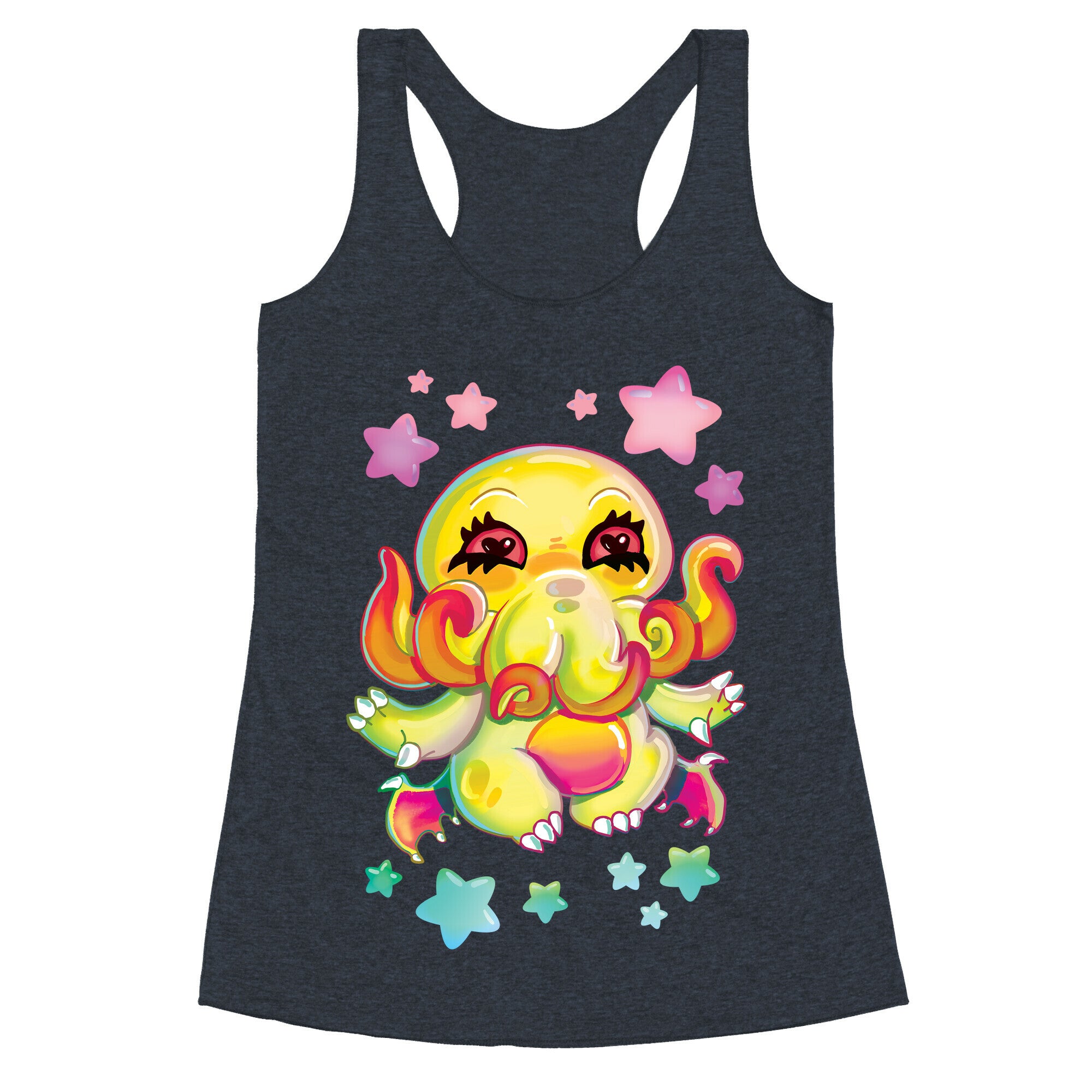 Kawaii Cthulhu Racerback Tank