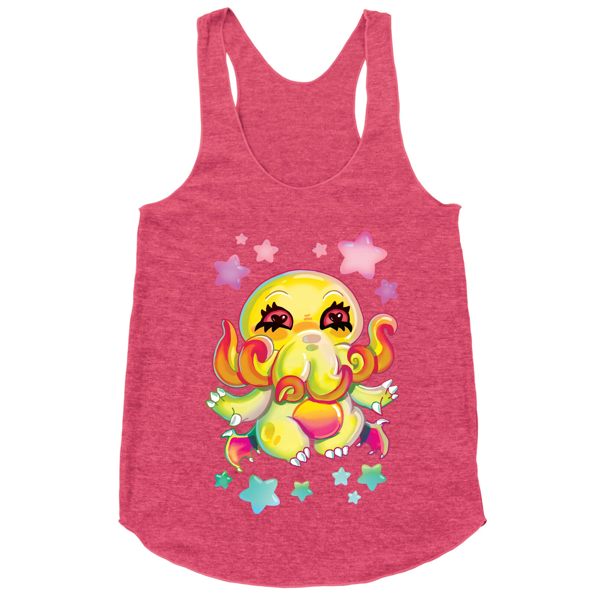 Kawaii Cthulhu Racerback Tank
