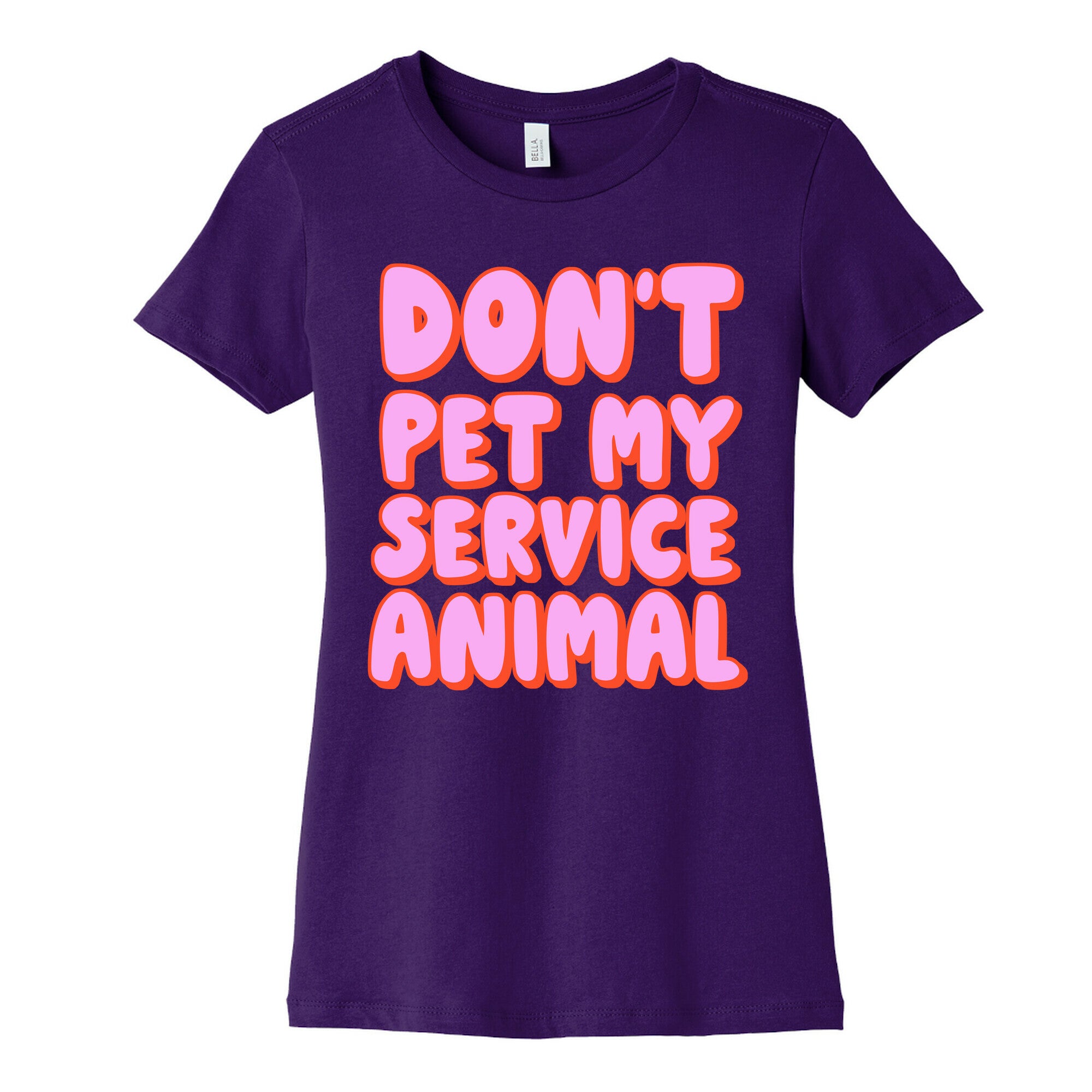 Don't Pet My Service Animal Women's Cotton Tee