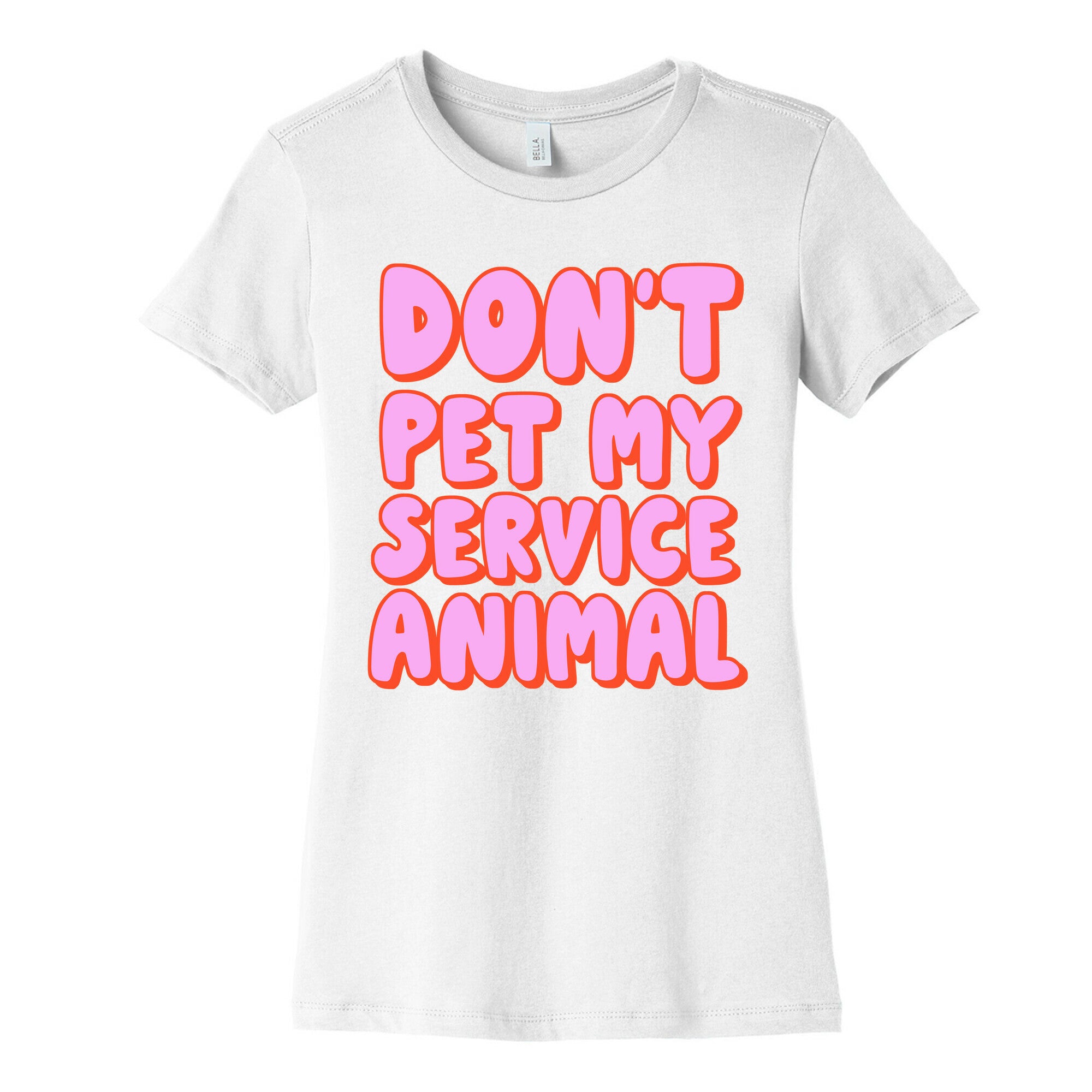 Don't Pet My Service Animal Women's Cotton Tee