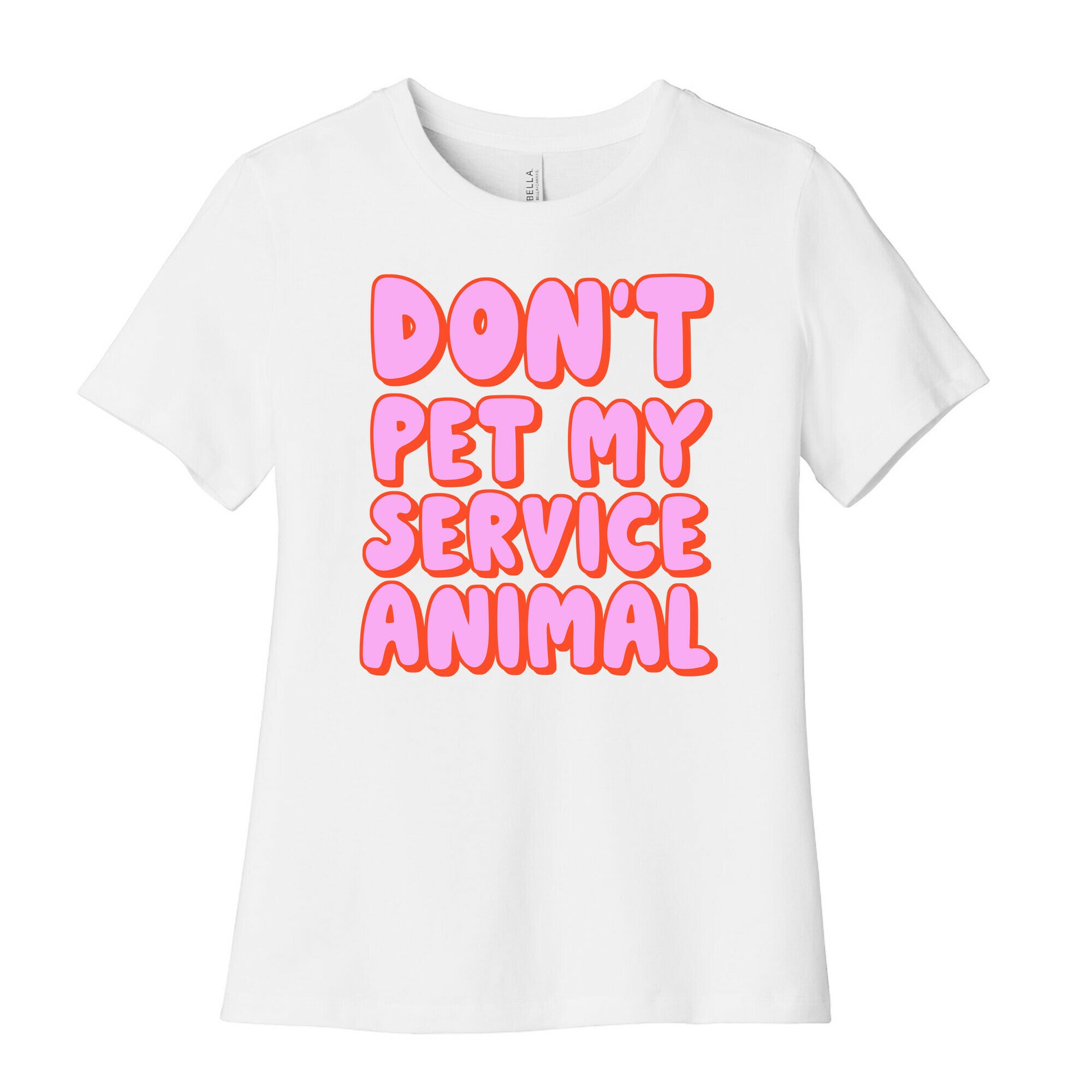 Don't Pet My Service Animal Women's Cotton Tee