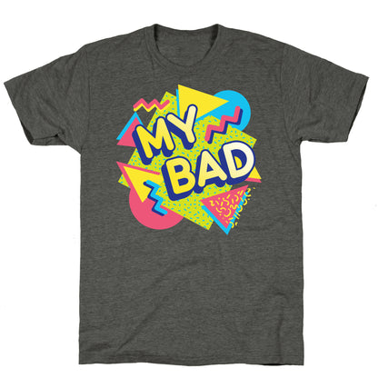 My Bad 90s Aesthetic Unisex Triblend Tee
