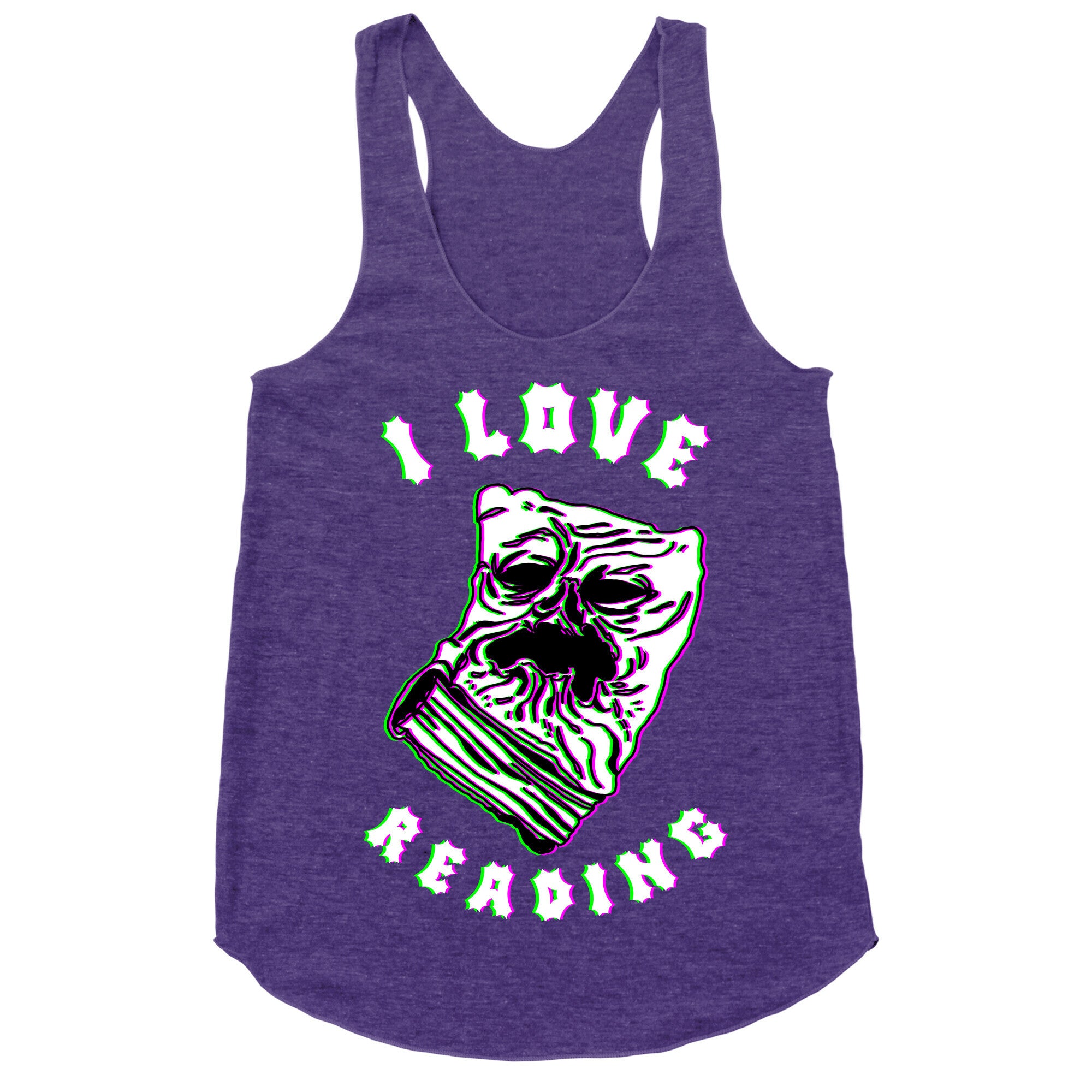 I Love Reading (The Necronomicon) Racerback Tank