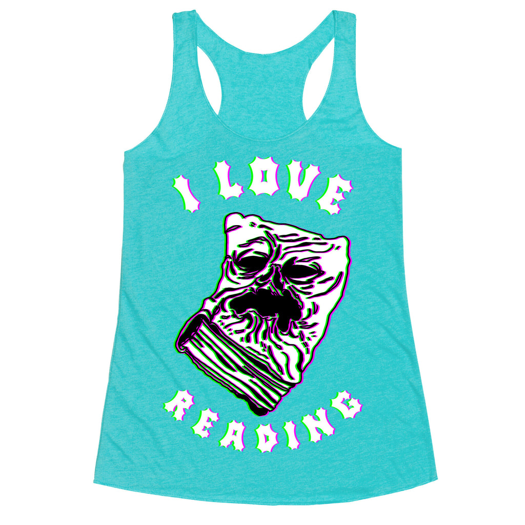 I Love Reading (The Necronomicon) Racerback Tank