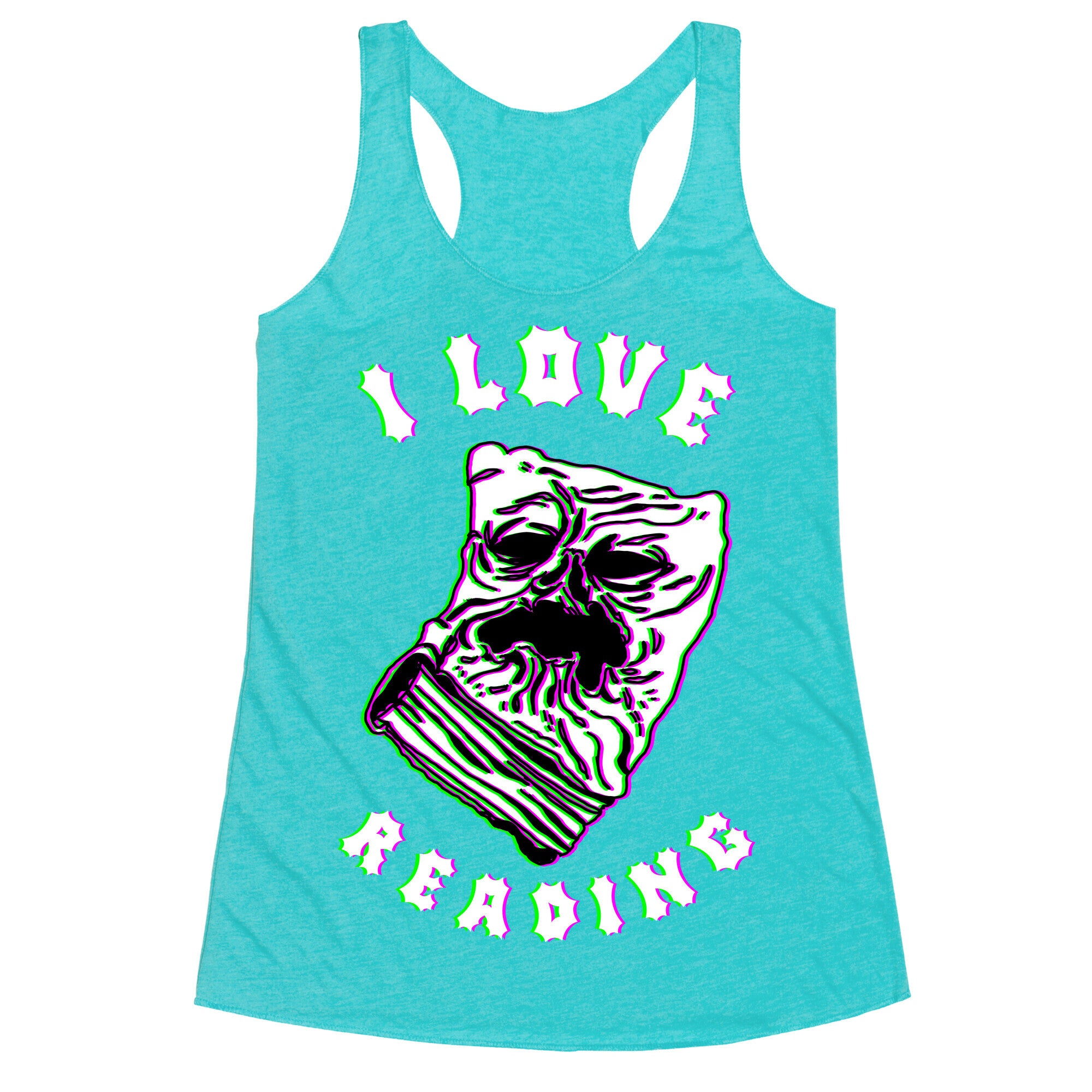I Love Reading (The Necronomicon) Racerback Tank