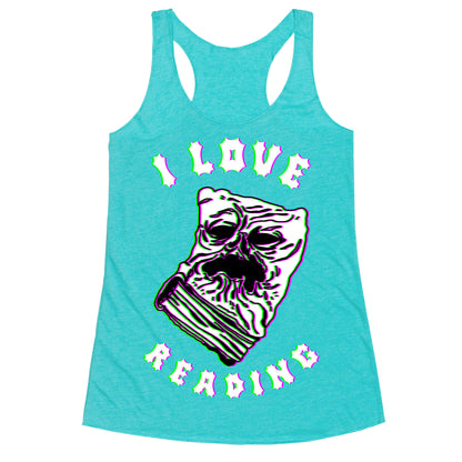 I Love Reading (The Necronomicon) Racerback Tank