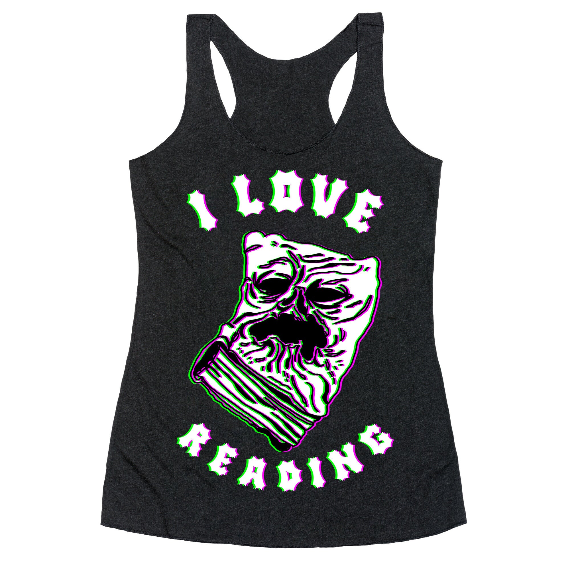 I Love Reading (The Necronomicon) Racerback Tank