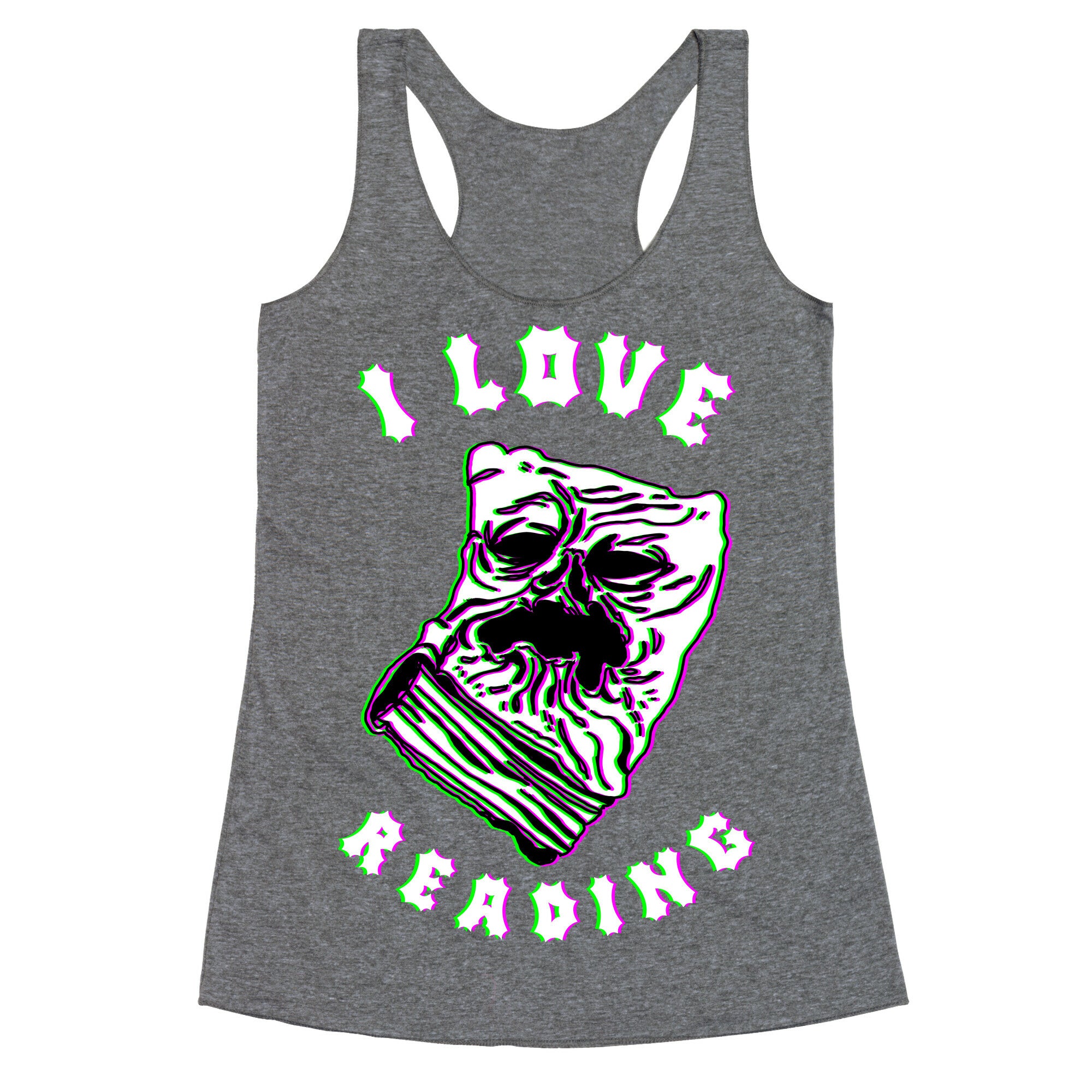 I Love Reading (The Necronomicon) Racerback Tank