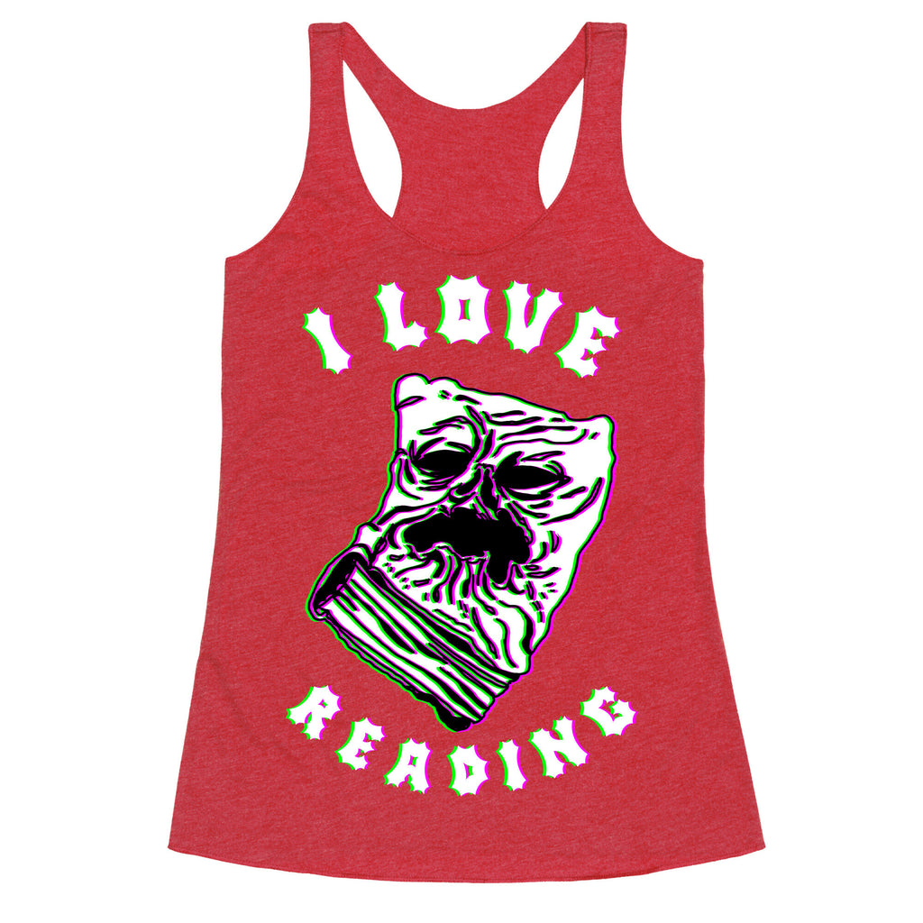I Love Reading (The Necronomicon) Racerback Tank