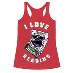 I Love Reading (The Necronomicon) Racerback Tank