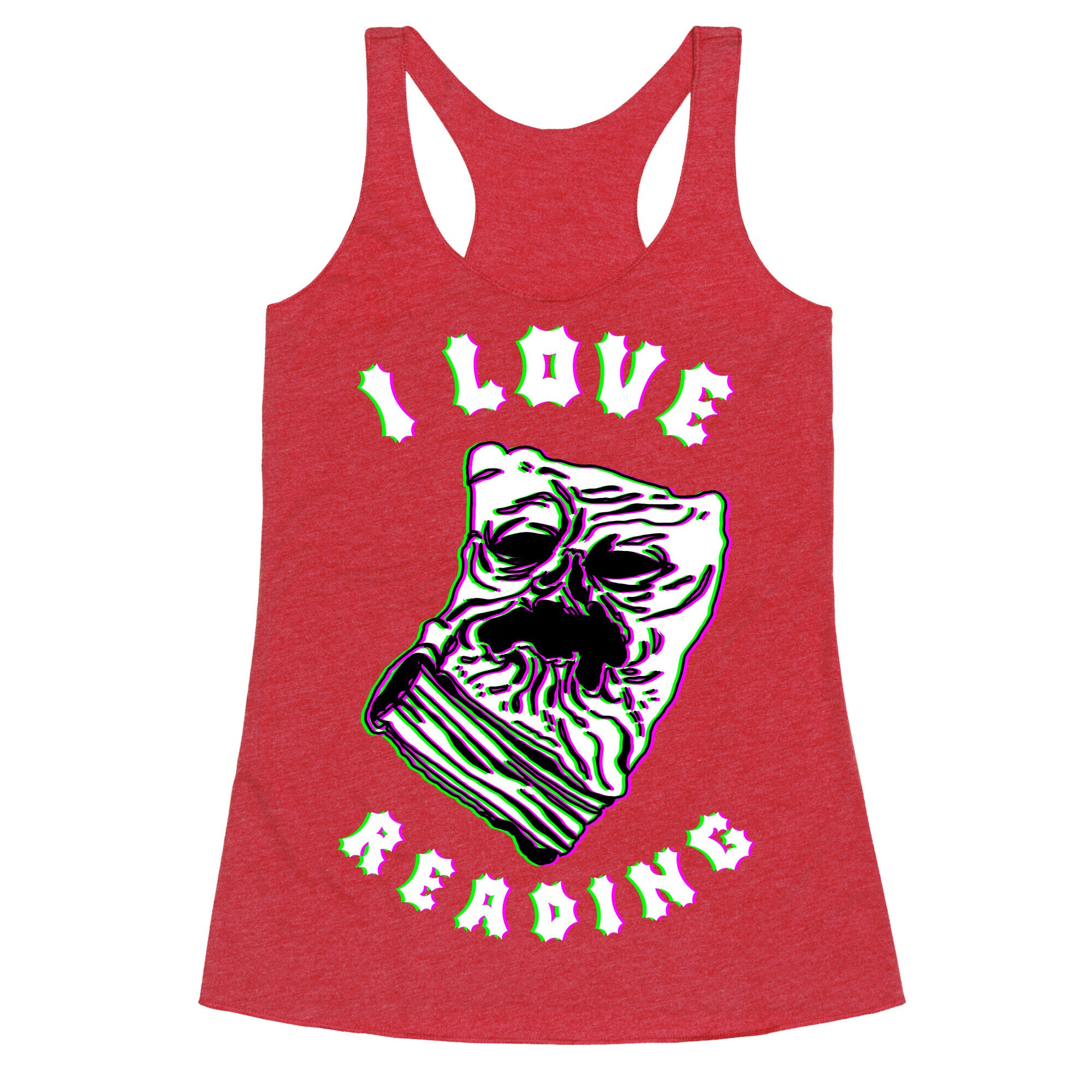 I Love Reading (The Necronomicon) Racerback Tank
