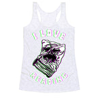 I Love Reading (The Necronomicon) Racerback Tank