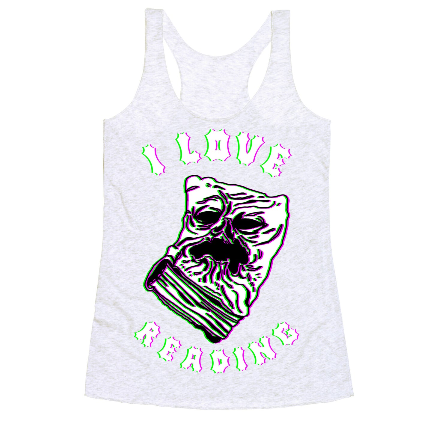 I Love Reading (The Necronomicon) Racerback Tank