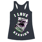 I Love Reading (The Necronomicon) Racerback Tank