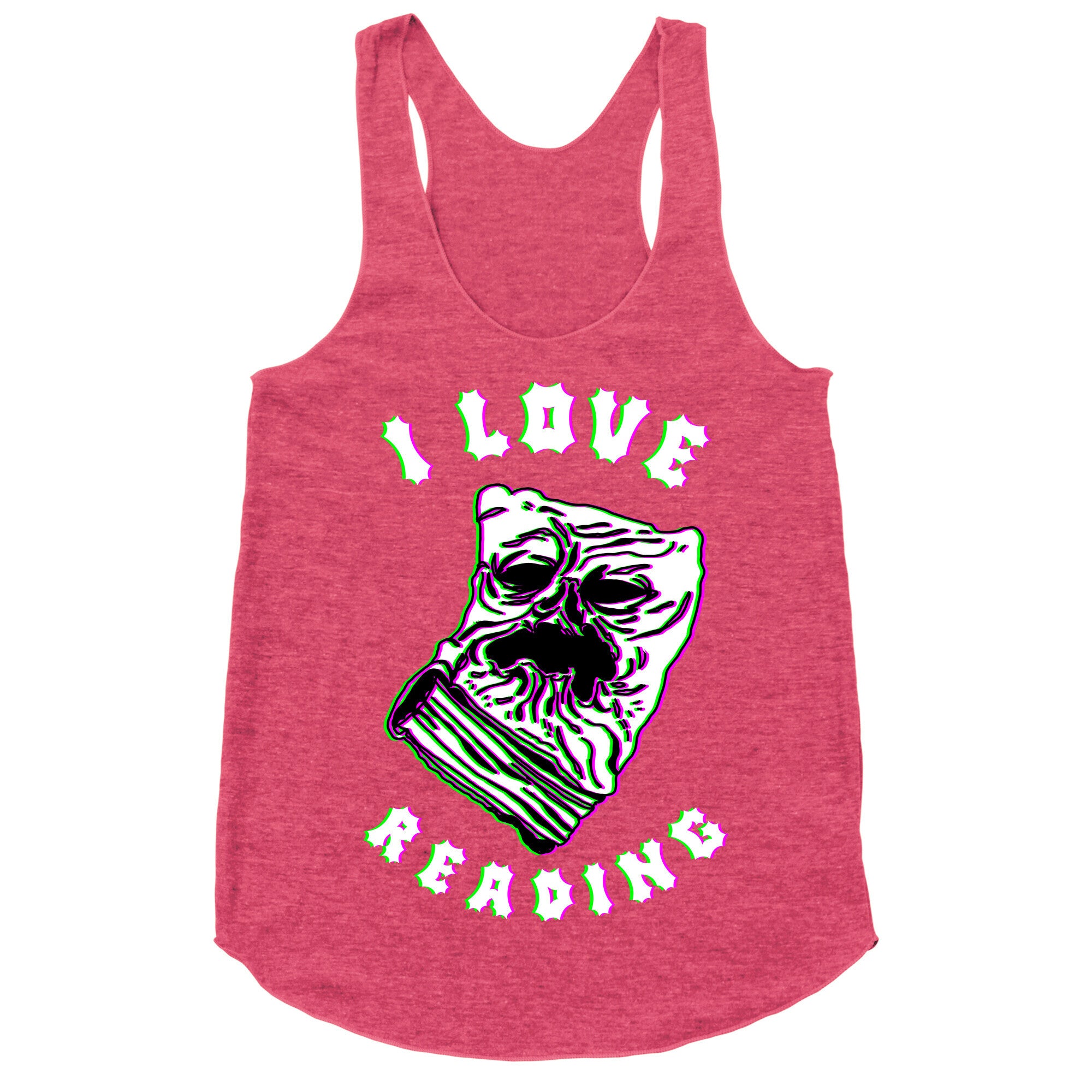 I Love Reading (The Necronomicon) Racerback Tank