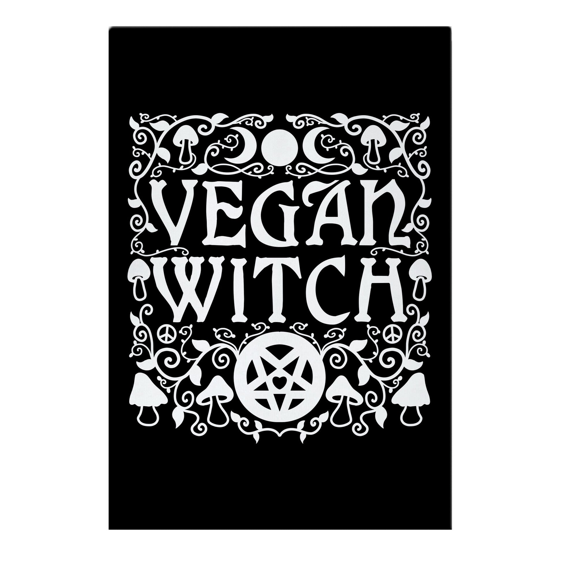 Vegan Witch Garden Flag