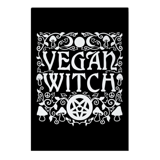 Vegan Witch Garden Flag