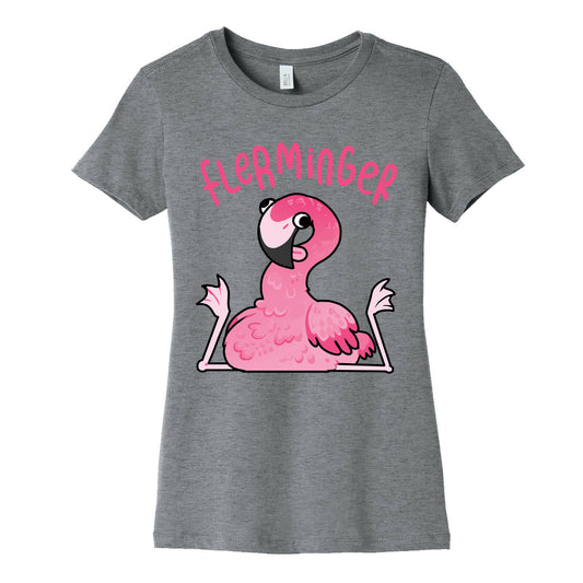 Derpy Flamingo Flerminger Women's Cotton Tee