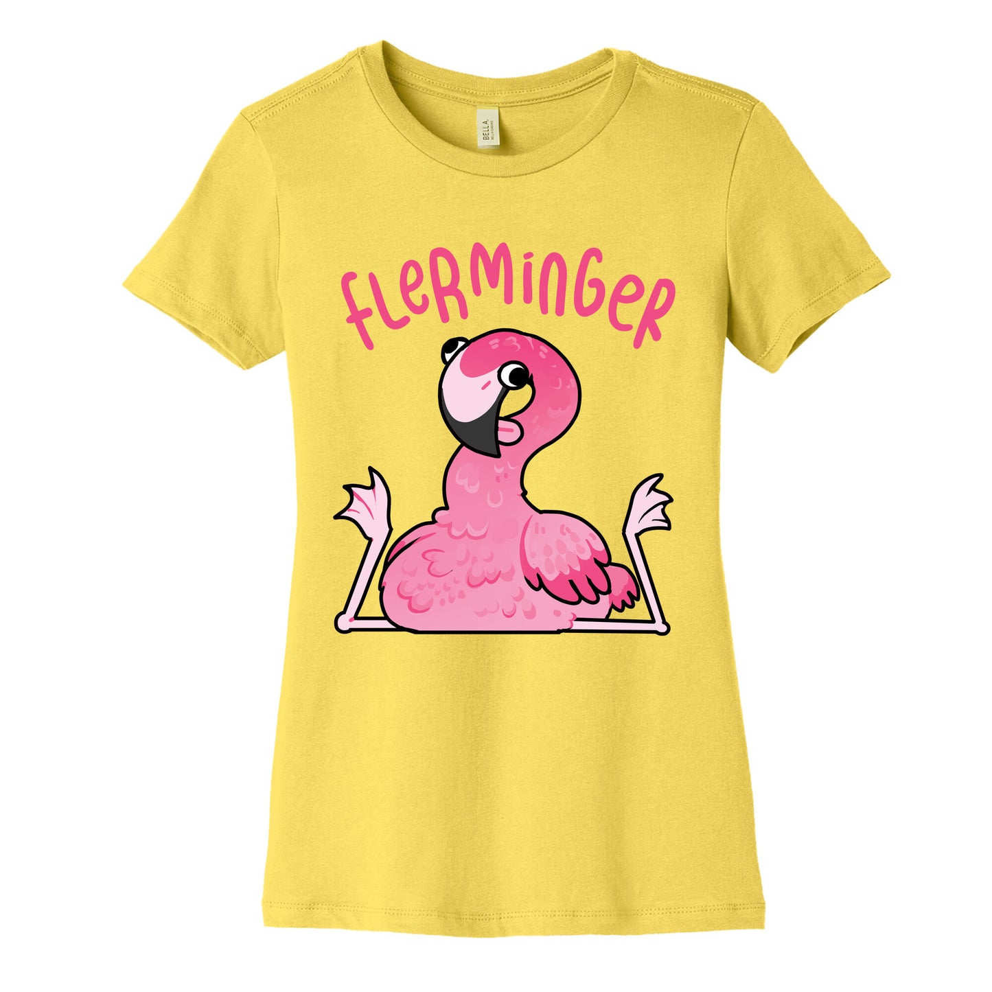 Derpy Flamingo Flerminger Women's Cotton Tee