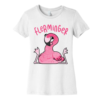 Derpy Flamingo Flerminger Women's Cotton Tee