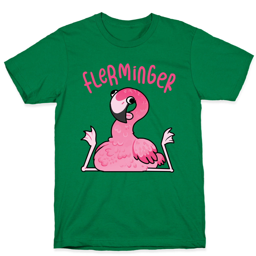 Derpy Flamingo Flerminger T-Shirt