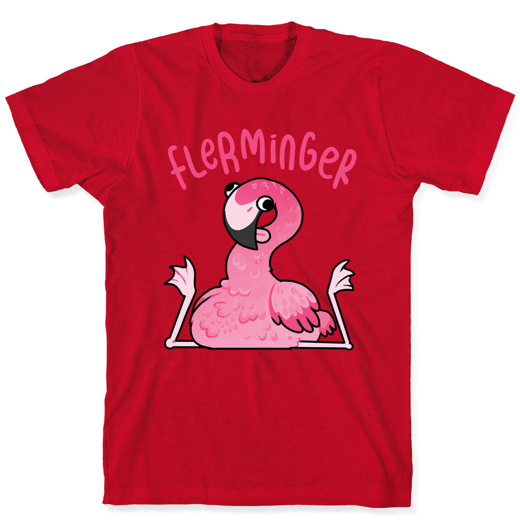 Derpy Flamingo Flerminger T-Shirt