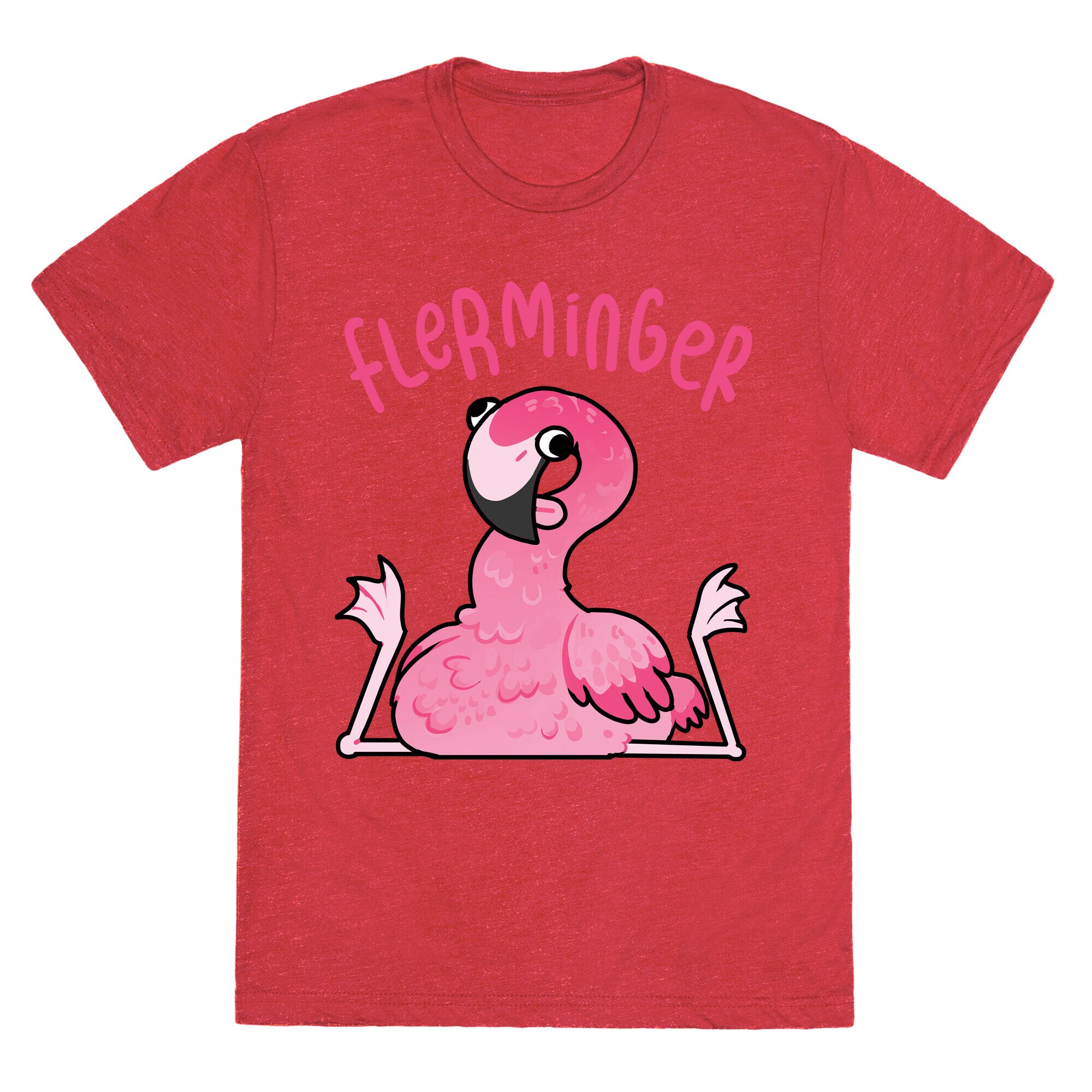 Derpy Flamingo Flerminger Unisex Triblend Tee