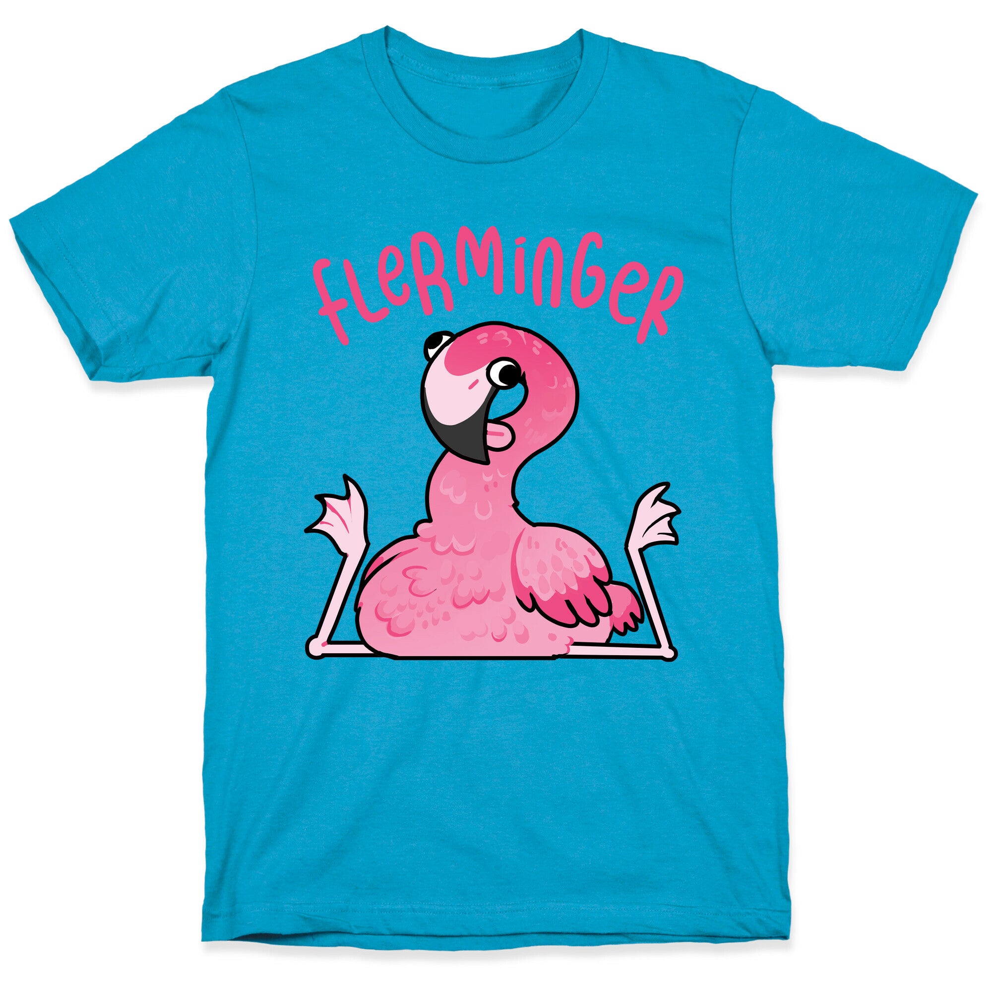 Derpy Flamingo Flerminger Unisex Triblend Tee