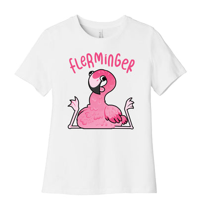 Derpy Flamingo Flerminger Women's Cotton Tee