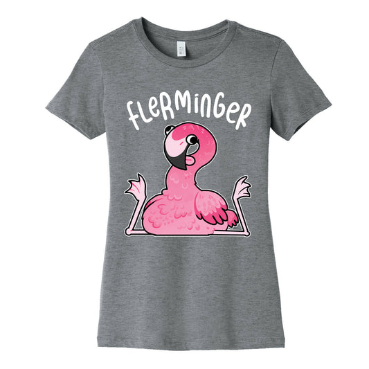 Derpy Flamingo Flerminger Women's Cotton Tee