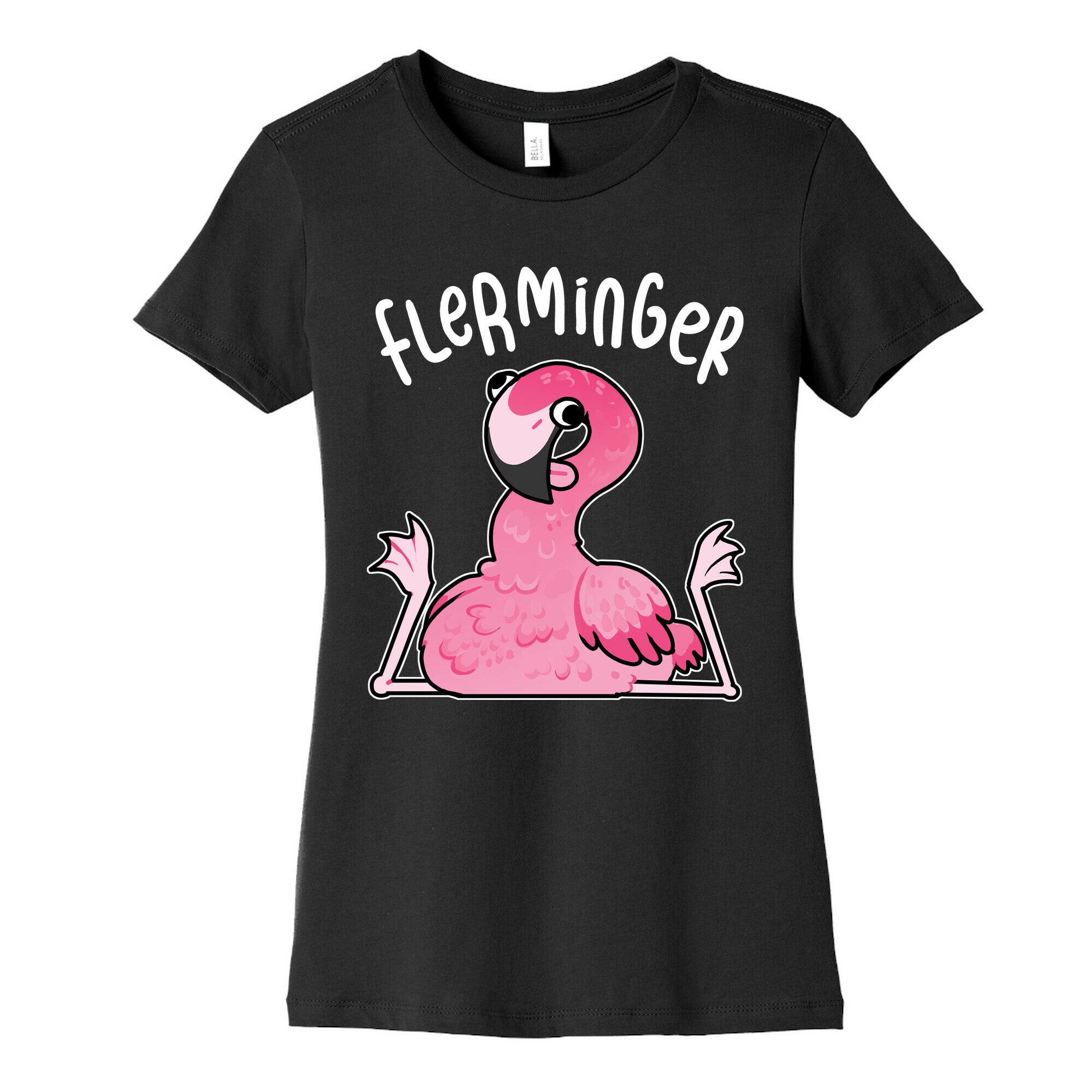 Derpy Flamingo Flerminger Women's Cotton Tee