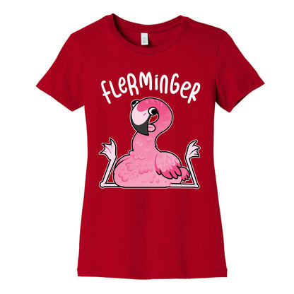 Derpy Flamingo Flerminger Women's Cotton Tee