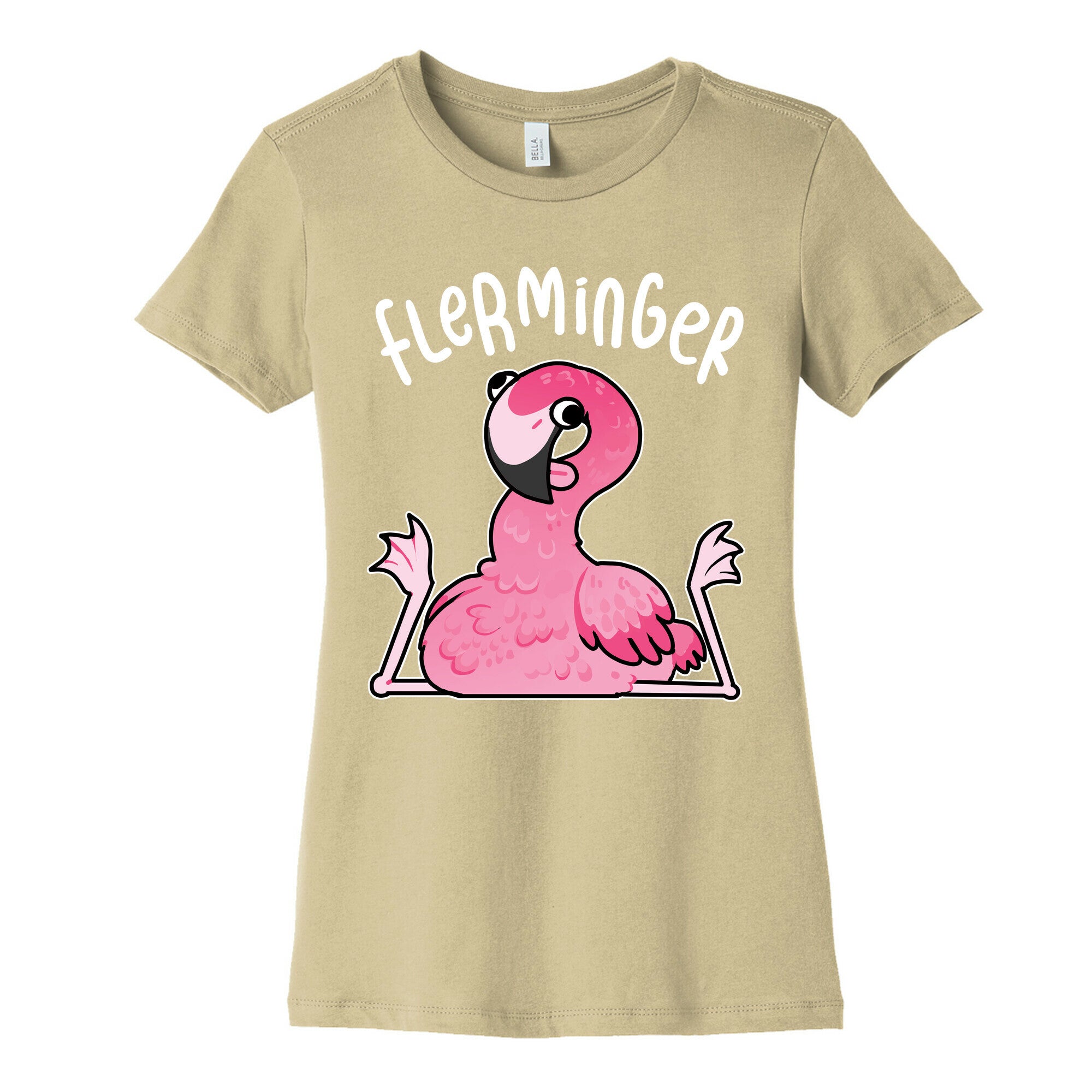Derpy Flamingo Flerminger Women's Cotton Tee