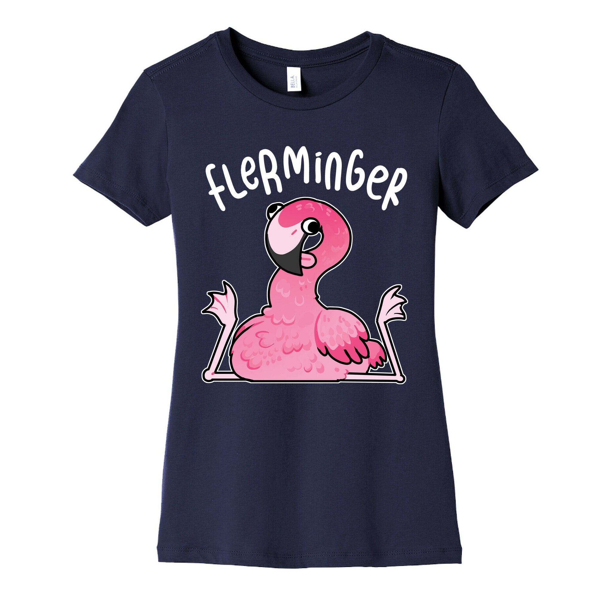 Derpy Flamingo Flerminger Women's Cotton Tee