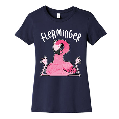 Derpy Flamingo Flerminger Women's Cotton Tee