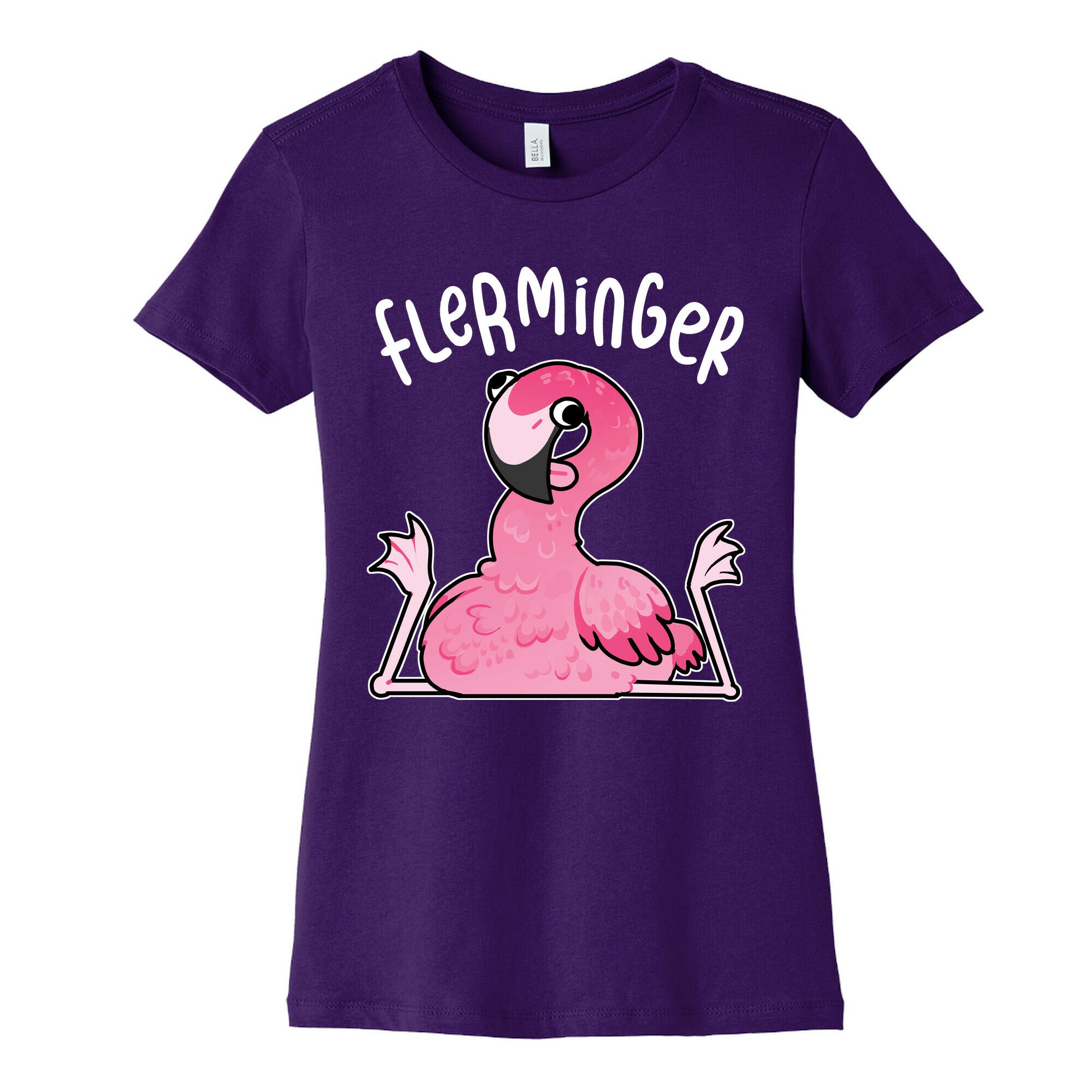 Derpy Flamingo Flerminger Women's Cotton Tee