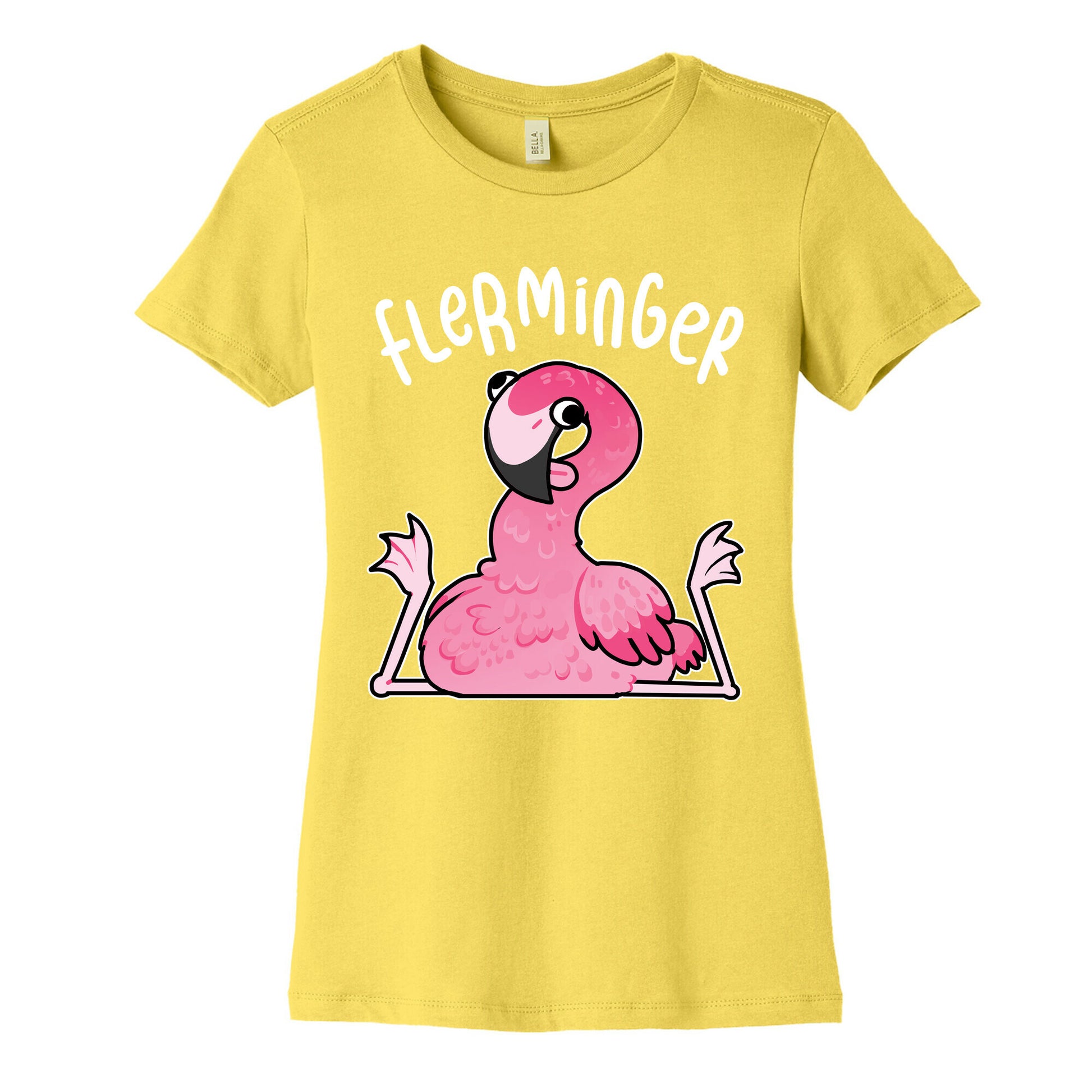 Derpy Flamingo Flerminger Women's Cotton Tee