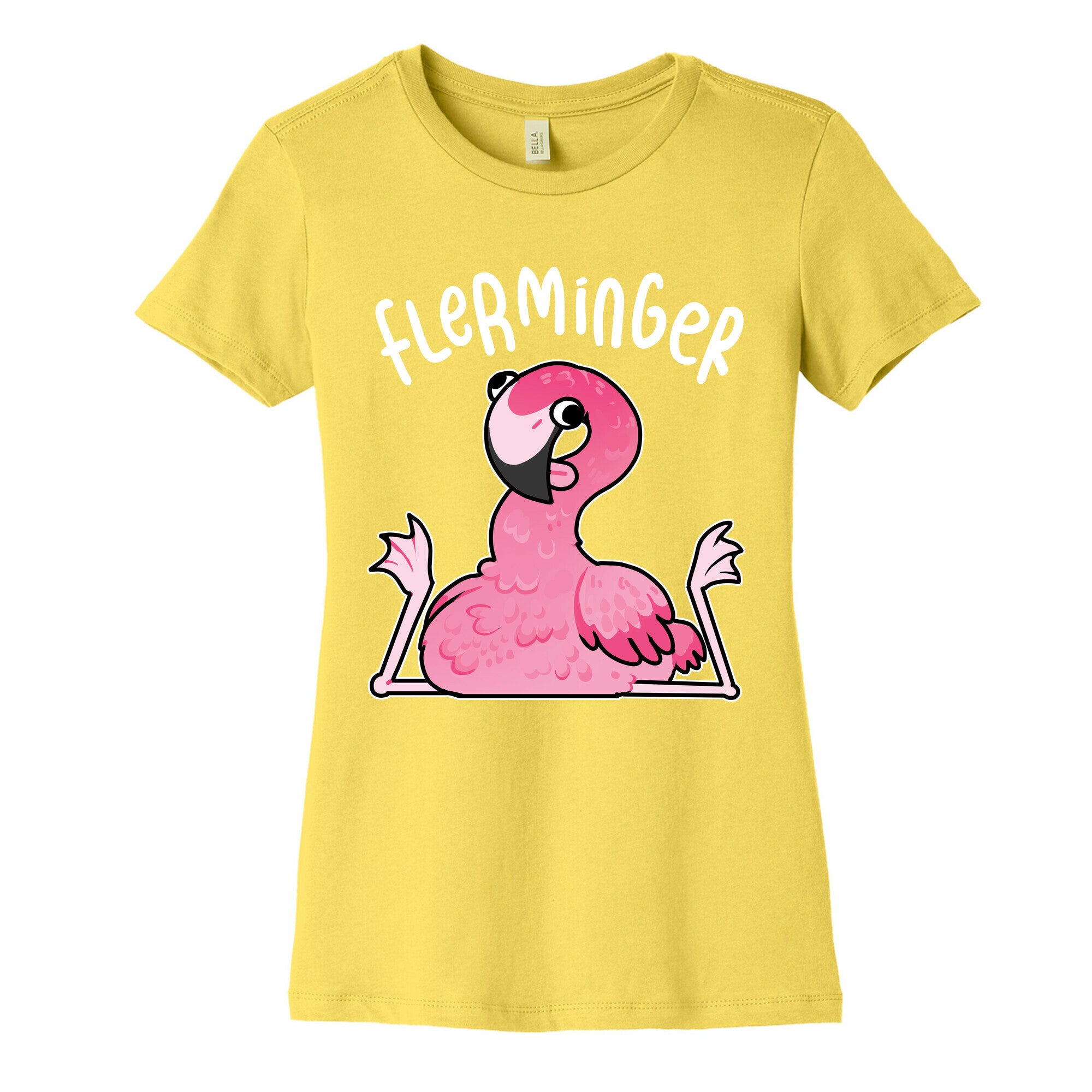 Derpy Flamingo Flerminger Women's Cotton Tee