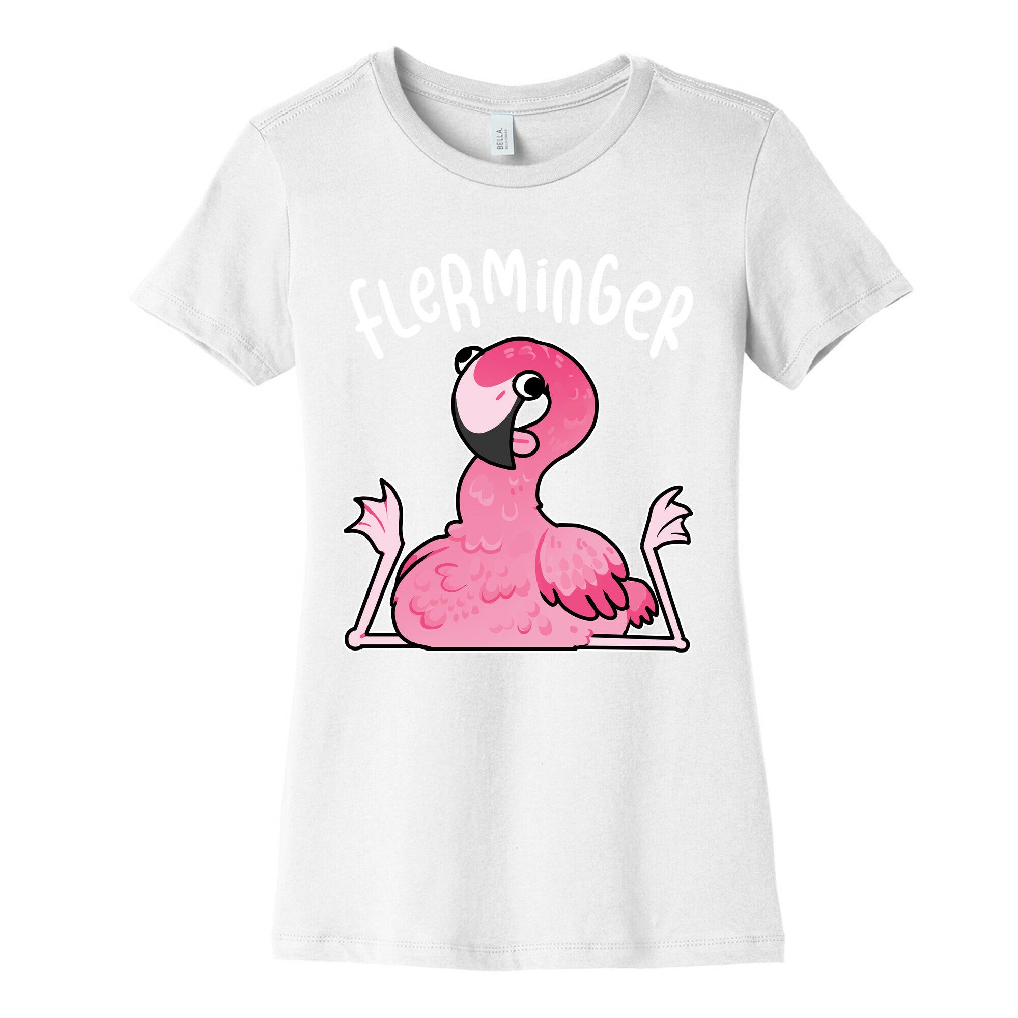 Derpy Flamingo Flerminger Women's Cotton Tee