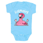 Derpy Flamingo Flerminger Baby One Piece