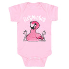 Derpy Flamingo Flerminger Baby One Piece