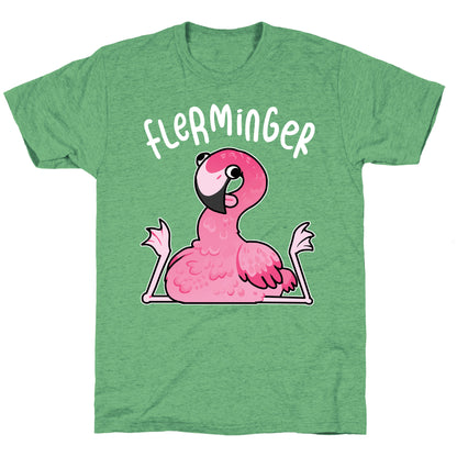 Derpy Flamingo Flerminger Unisex Triblend Tee