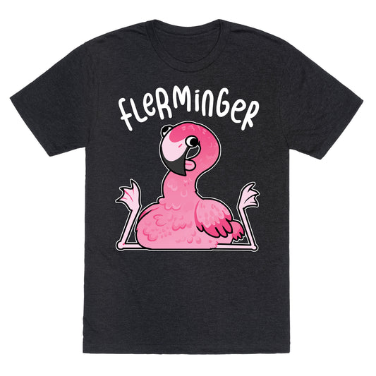 Derpy Flamingo Flerminger Unisex Triblend Tee