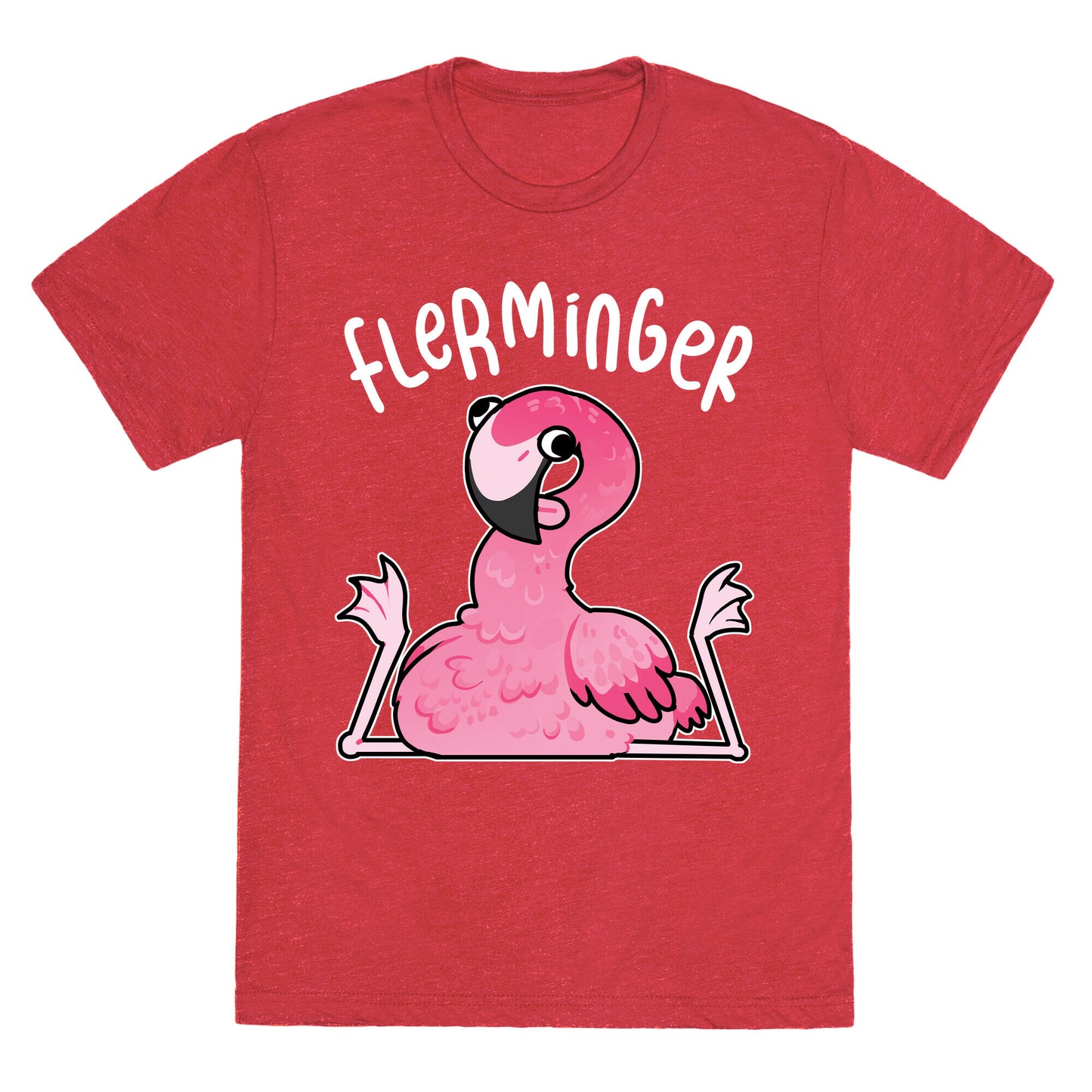 Derpy Flamingo Flerminger Unisex Triblend Tee