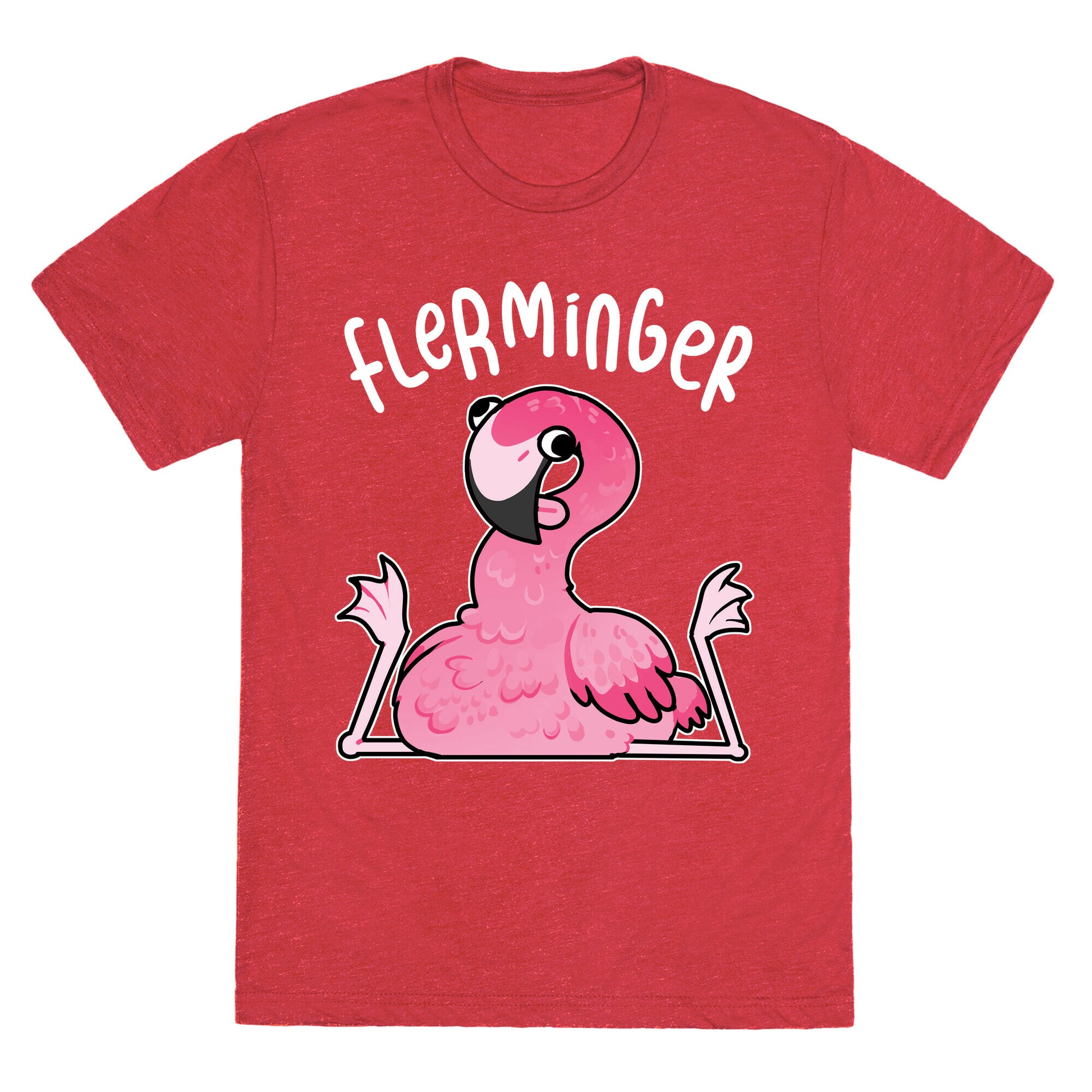 Derpy Flamingo Flerminger Unisex Triblend Tee