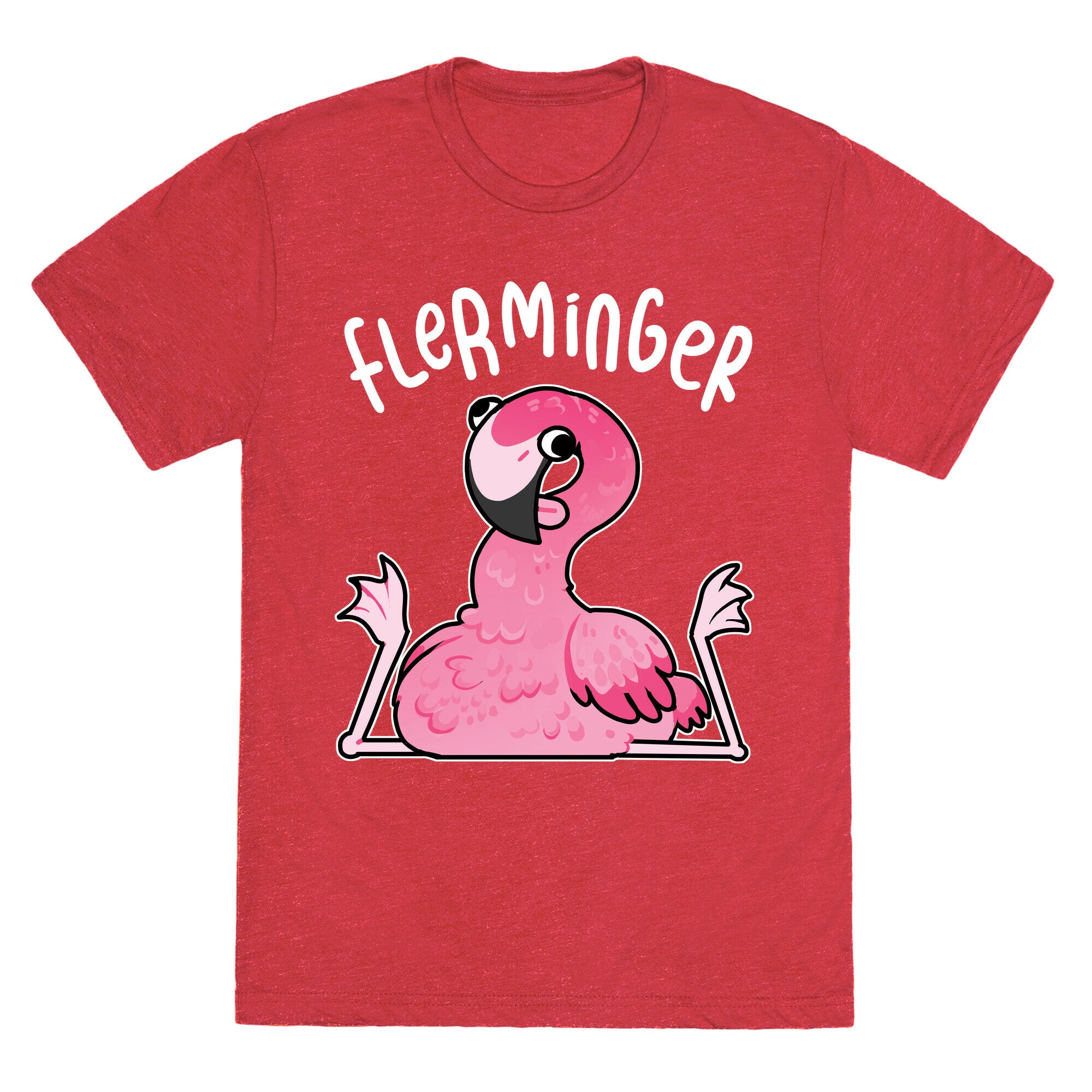 Derpy Flamingo Flerminger Unisex Triblend Tee