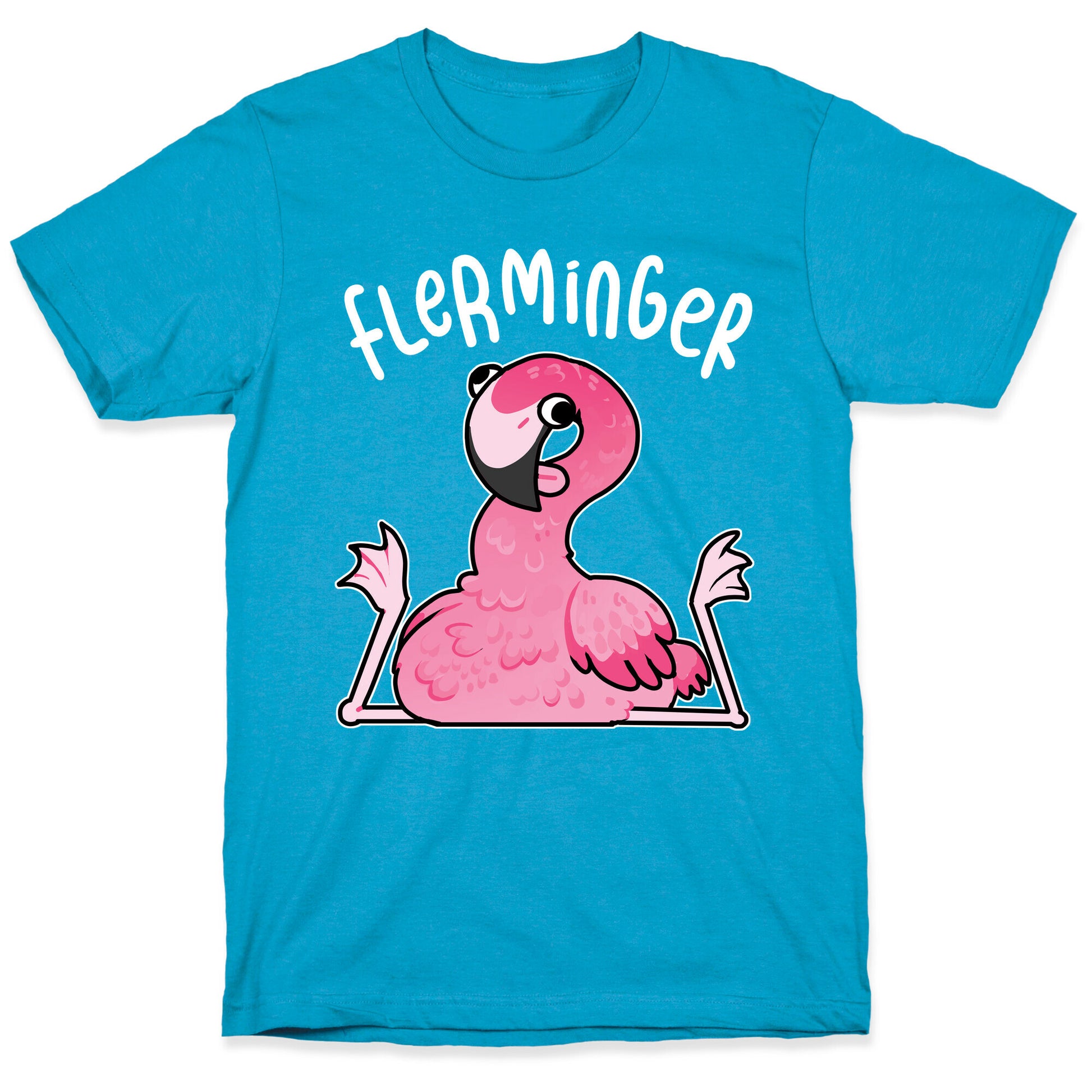 Derpy Flamingo Flerminger Unisex Triblend Tee
